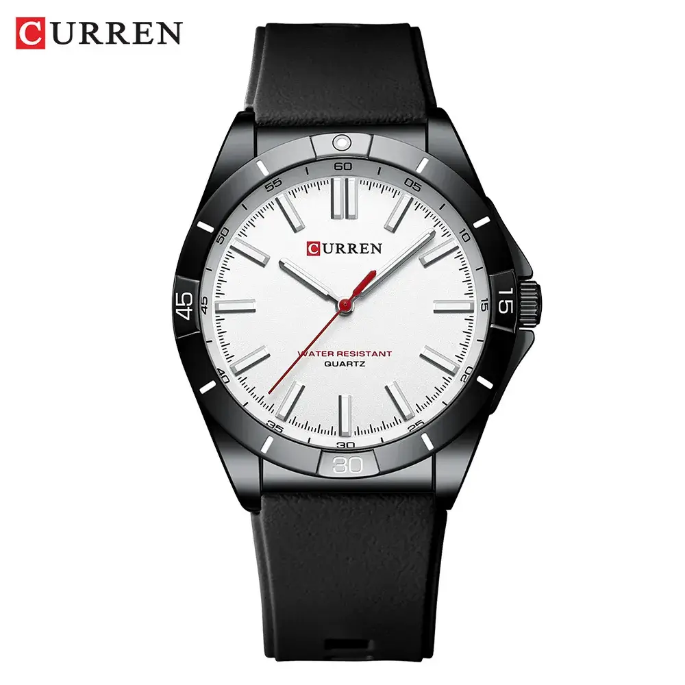 CURREN Men's Quartz Watch Olive Strap Waterproof Business