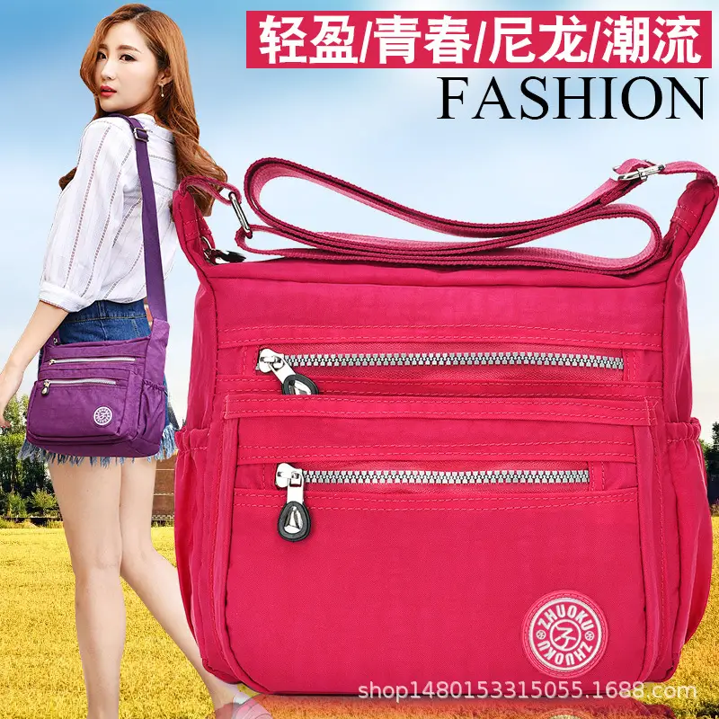 Purple Waterproof Shoulder Crossbody Bag for Women