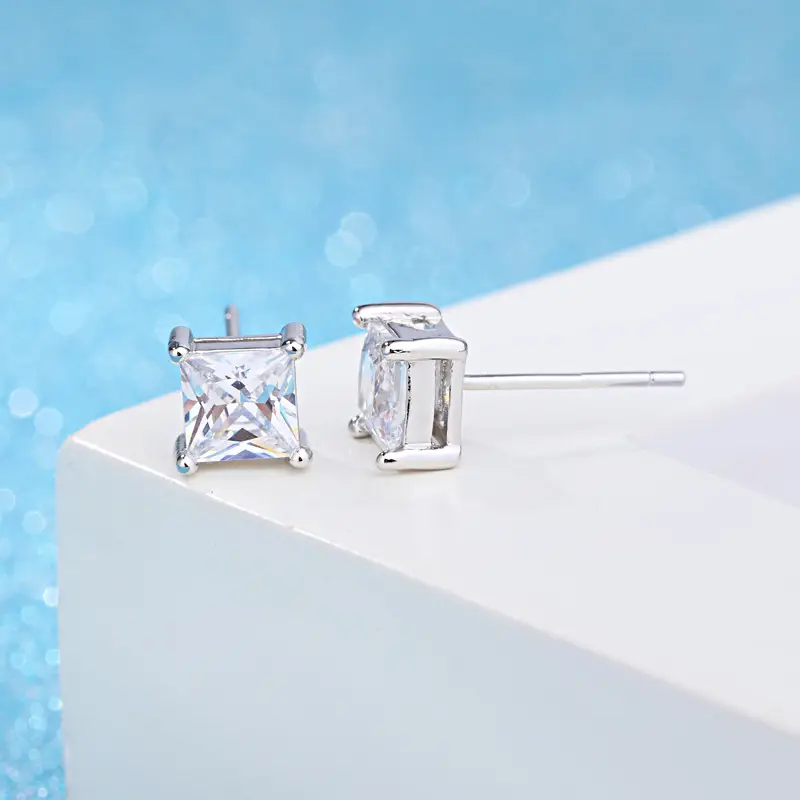 Weihua Zircon Square Earrings for Women - Image 3