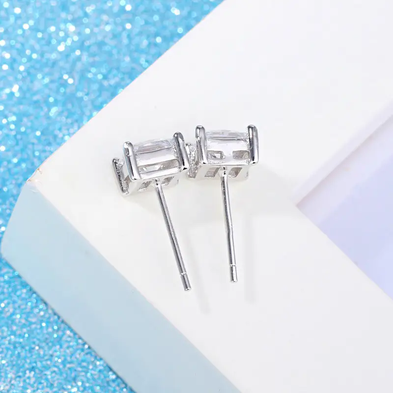 Weihua Zircon Square Earrings for Women - Image 4