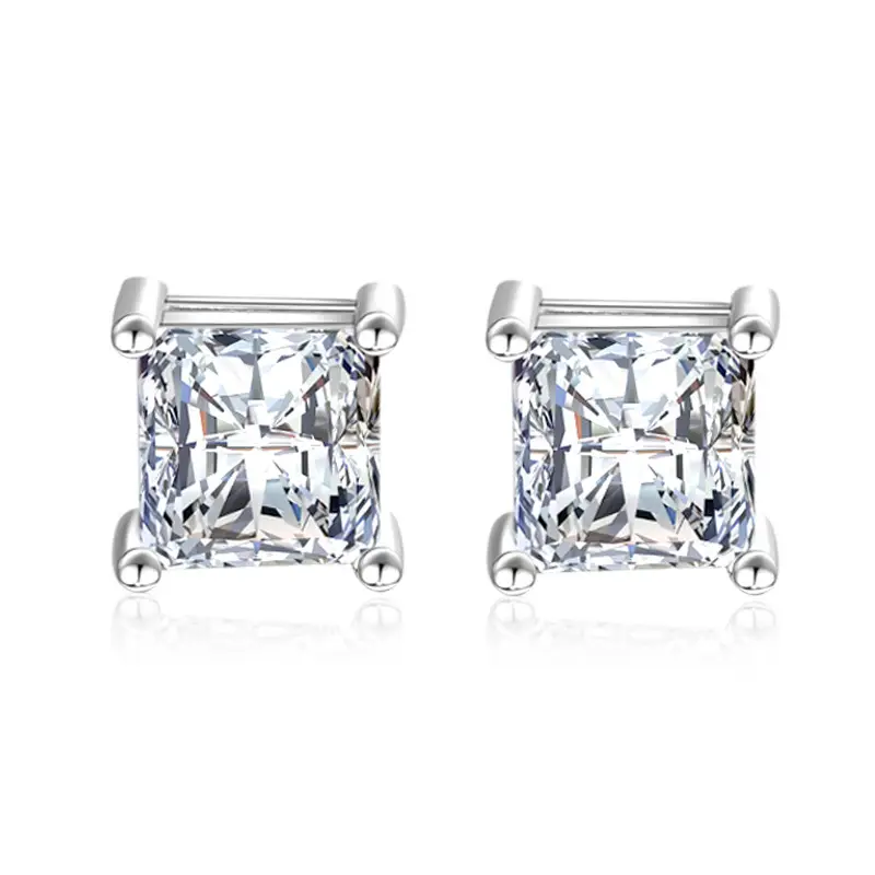 Weihua Zircon Square Earrings for Women - Image 5