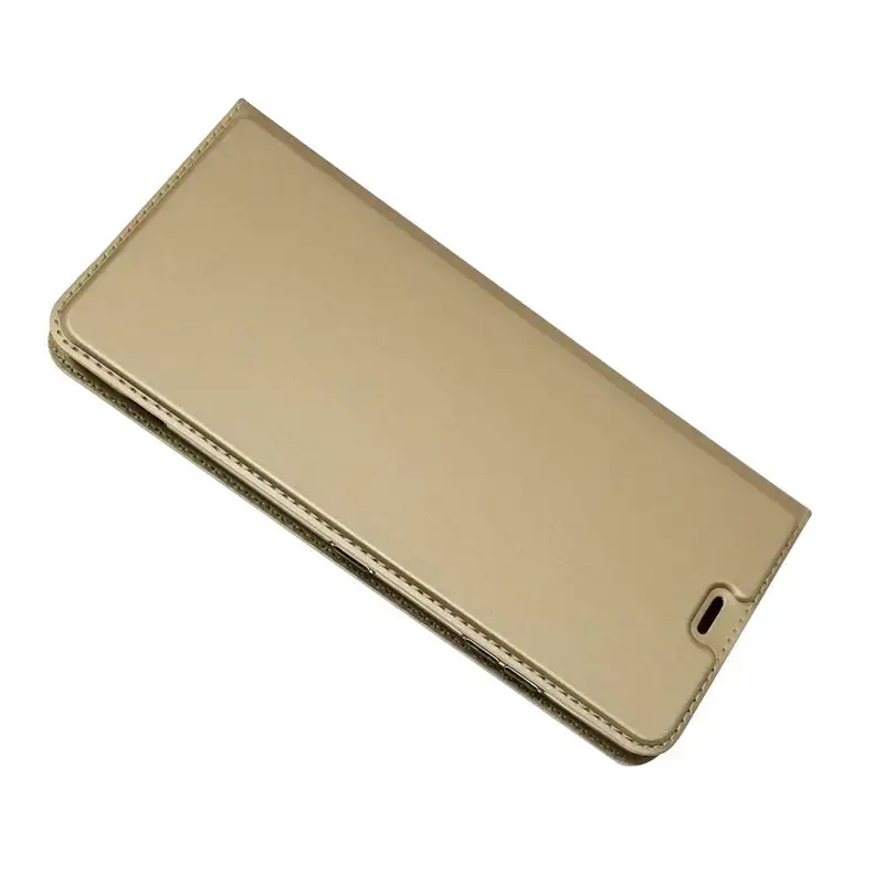 Sony XA2 Leather Flip Phone Case Black Gold Pink - Image 6