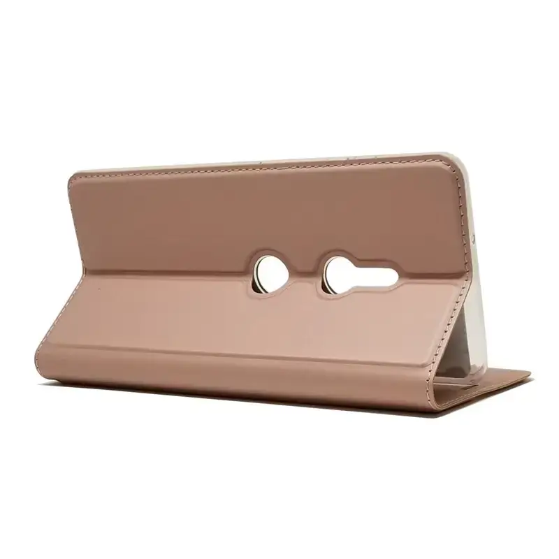 Sony XA2 Leather Flip Phone Case Black Gold Pink - Image 8