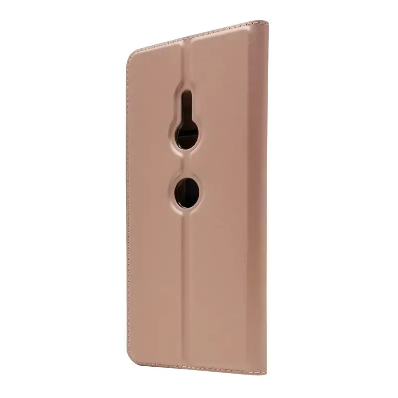 Sony XA2 Leather Flip Phone Case Black Gold Pink - Image 9