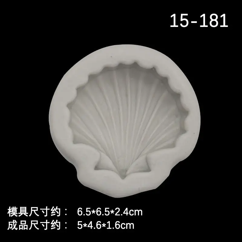 3D Sea Shell Silicone Soap Mold White
