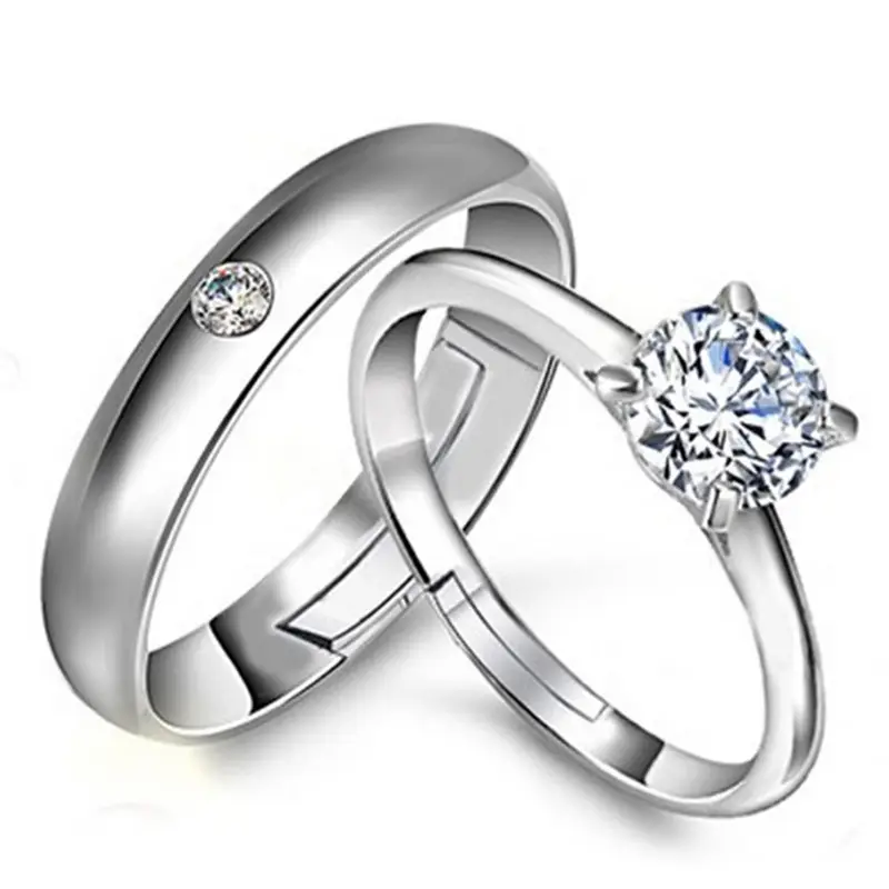 Taobao Moissanite Wedding Diamond Couple Ring Women - Image 2