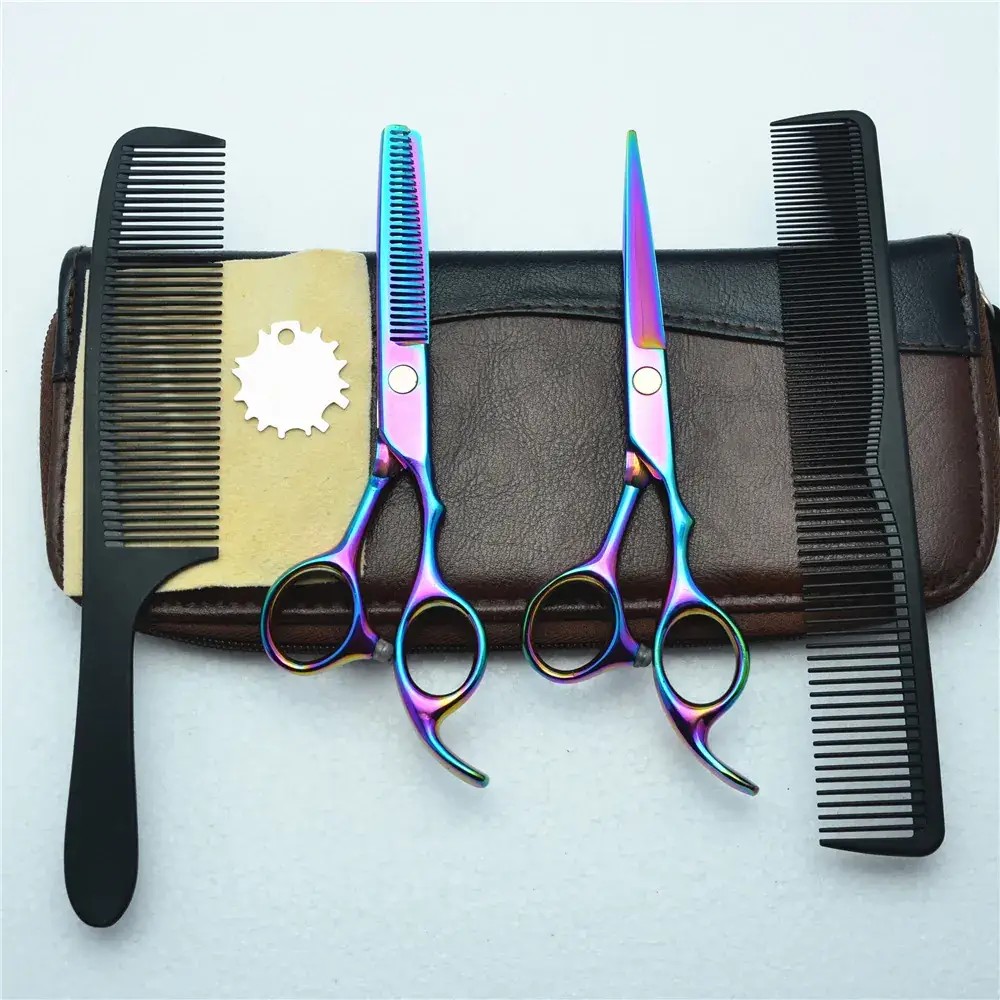 Colorful Laser Hair Scissors 5.5" Set - Image 2