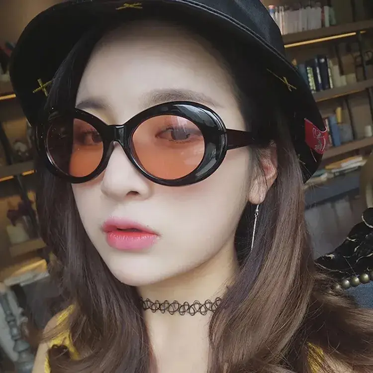 Korean Fashion Round Sunglasses for Women - Image 2