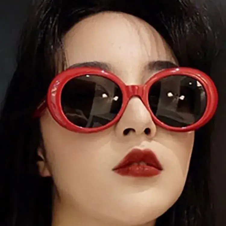 Korean Fashion Round Sunglasses for Women - Image 3