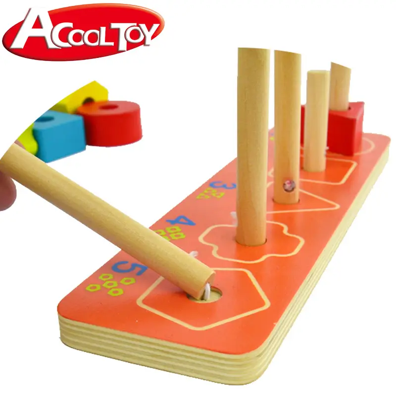 Canadian Acool Geometric Wooden Blocks for 3Yrs - Image 4