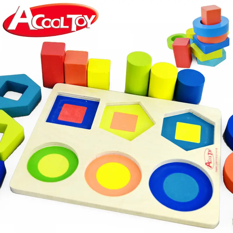 Canadian Acool Geometric Wooden Blocks for 3Yrs - Image 5