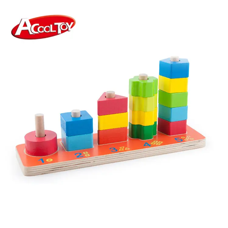 Canadian Acool Geometric Wooden Blocks for 3Yrs - Image 6