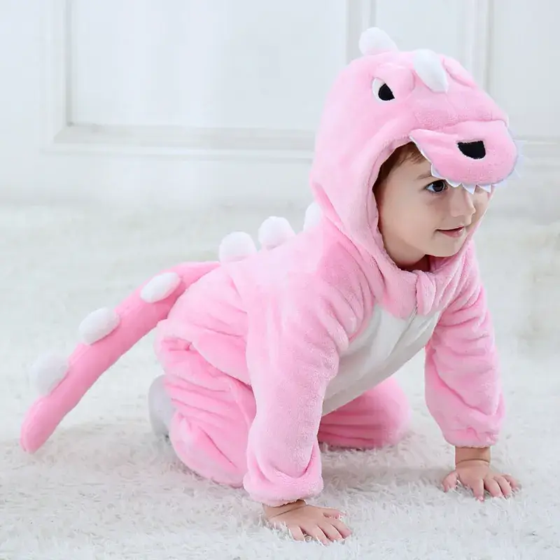 Green Dino Baby Suit for Boys Girls Spring Autumn - Image 12