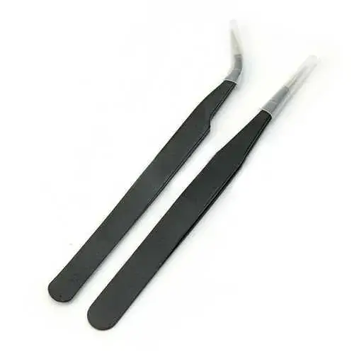 Nail Art Tweezers Anti-Static Eyelash Grafting Tools