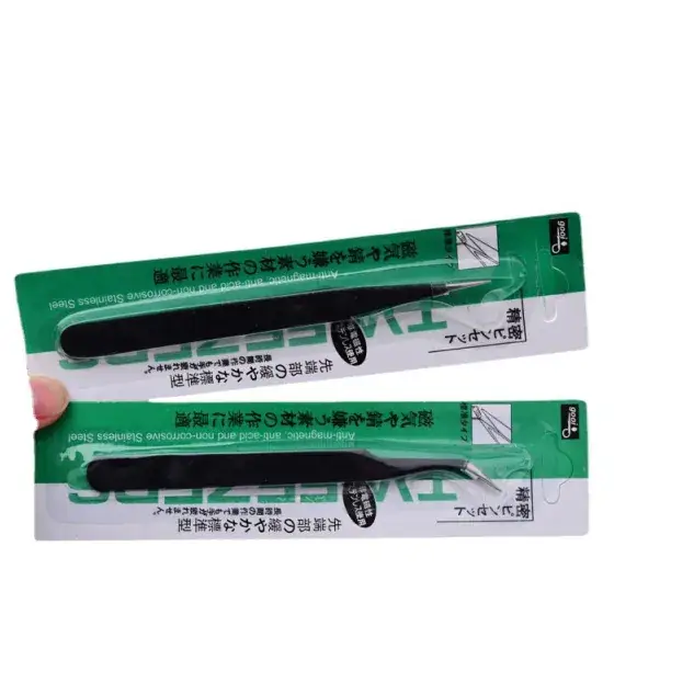 Nail Art Tweezers Anti-Static Eyelash Grafting Tools
