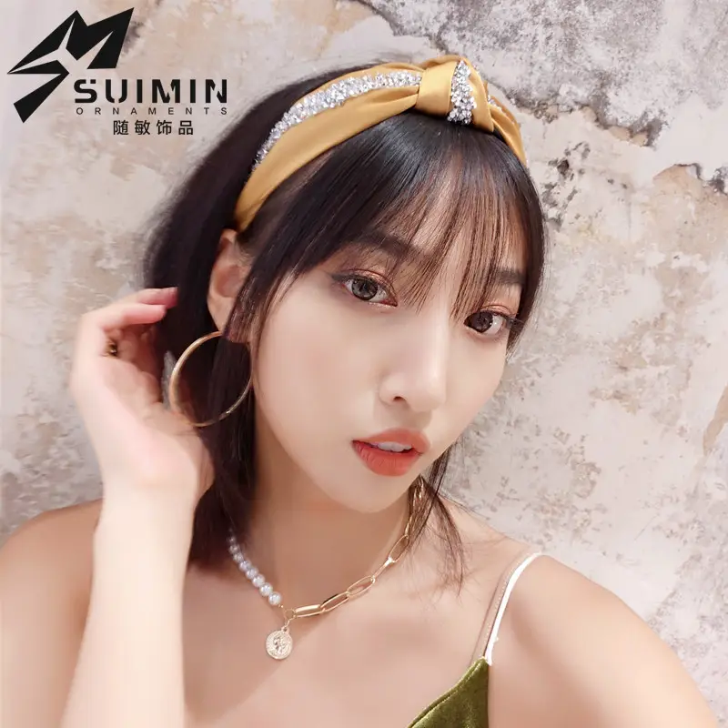 Korean Style Diamond Knotted Headband Set - Image 8