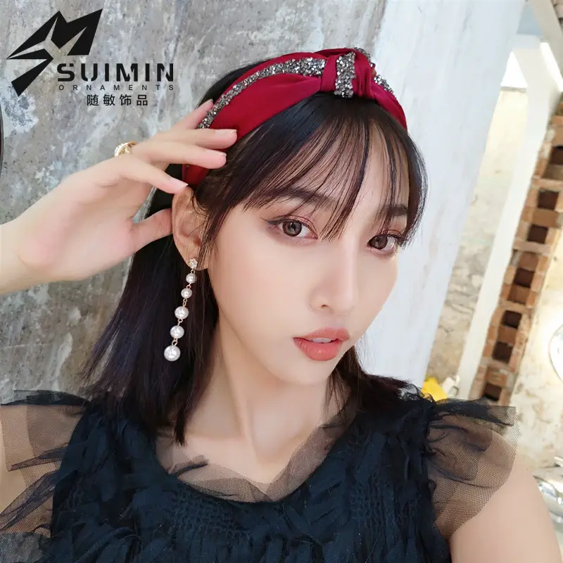 Korean Style Diamond Knotted Headband Set - Image 10