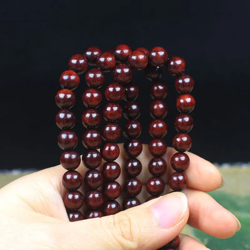 Buddha Red Lobular Sandalwood Bracelet Wholesale - Image 5