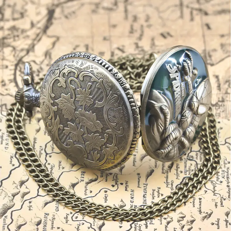 Retro Spider Design Chain Watch with Roman Numeral — feature 11