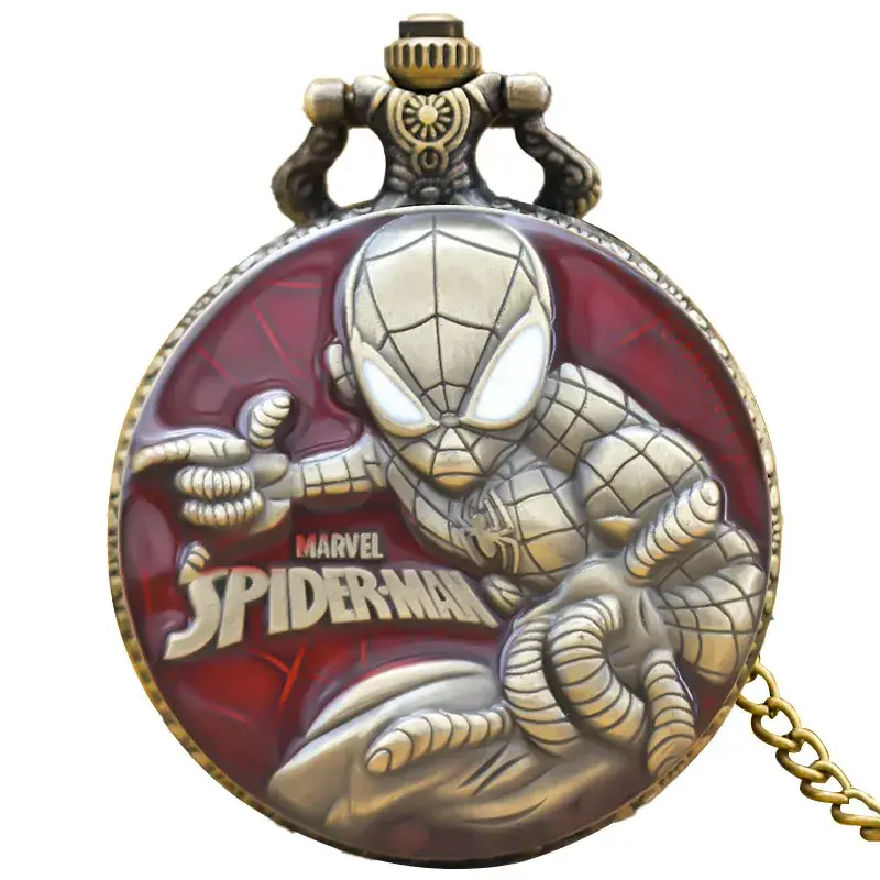 Retro Spider Design Chain Watch with Roman Numeral - Image 3