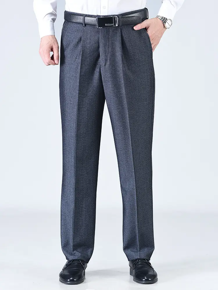 Autumn Fleece Pants for Men Deep Crotch Loose Middle - Image 7
