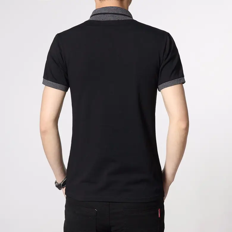 Men's Cross-Color Round Neck T-Shirt Korean Style — feature 15