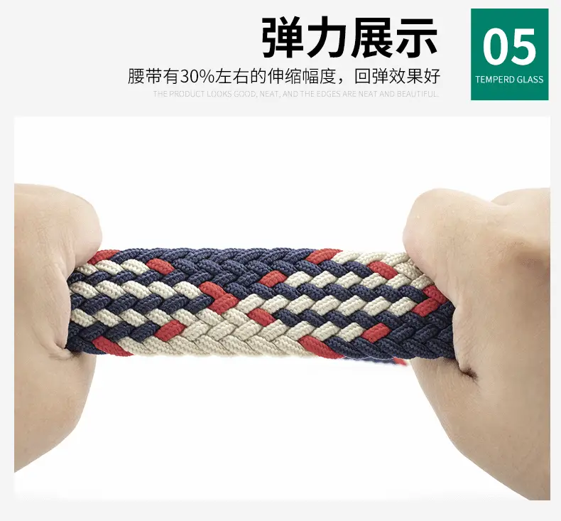 Red Embroidered Belt for Men Women Wholesale — feature 10