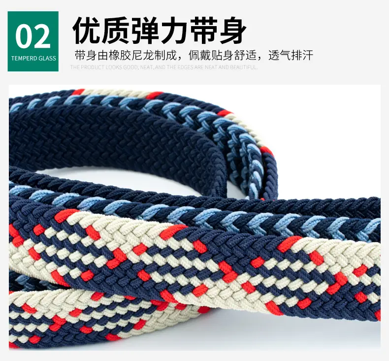 Red Embroidered Belt for Men Women Wholesale — feature 8