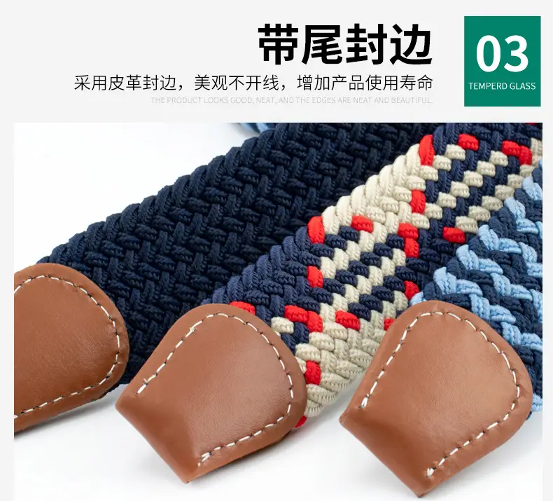 Red Embroidered Belt for Men Women Wholesale — feature 9