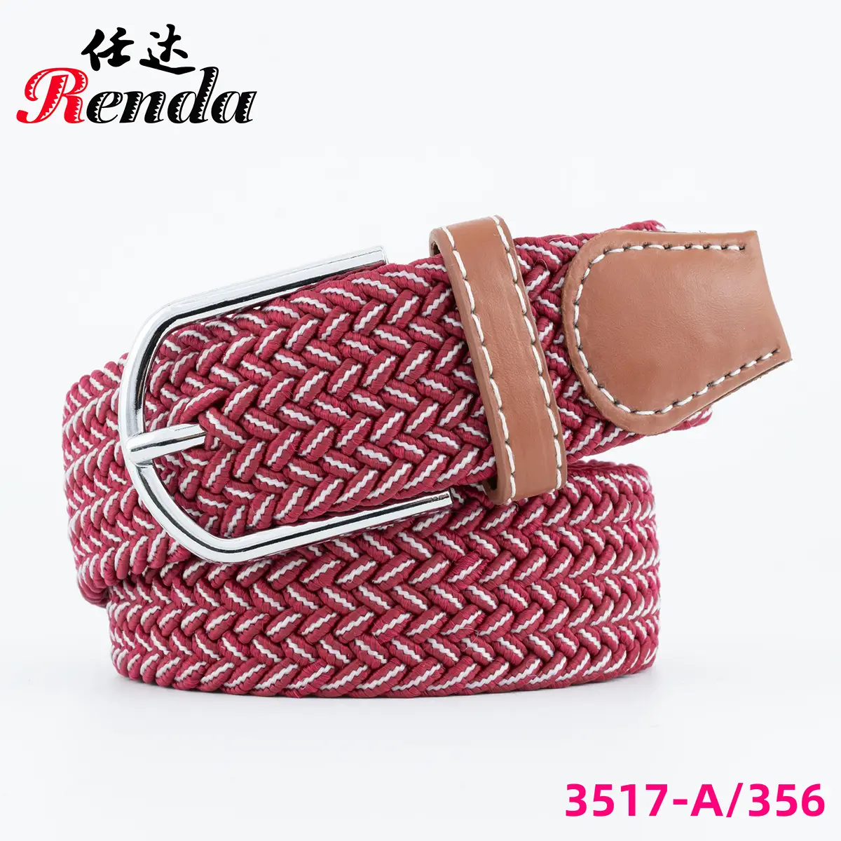 Red Embroidered Belt for Men Women Wholesale