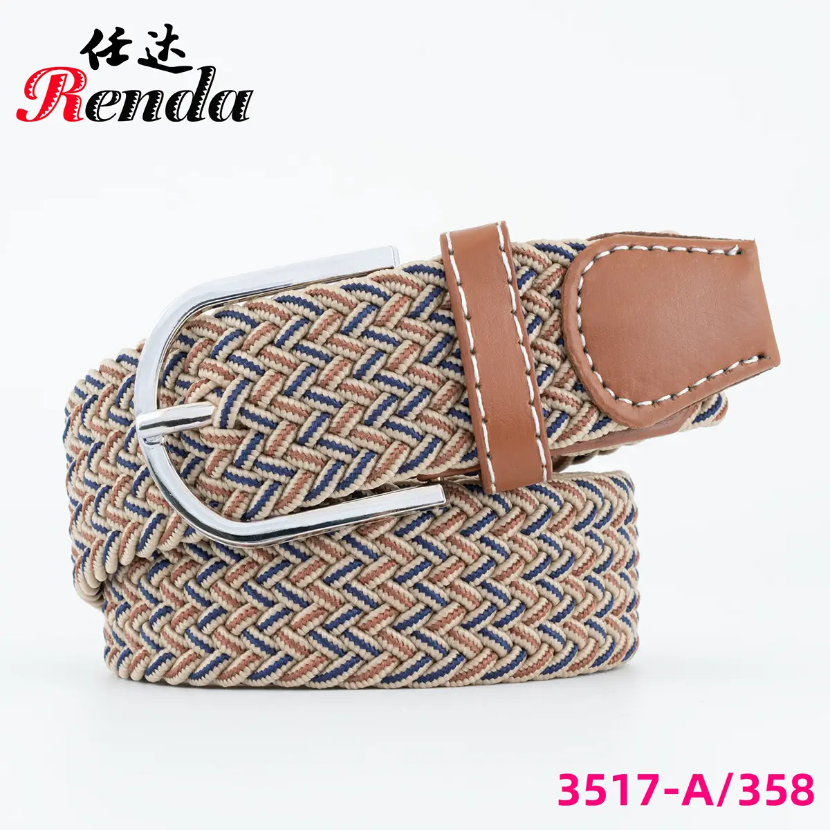 Red Embroidered Belt for Men Women Wholesale