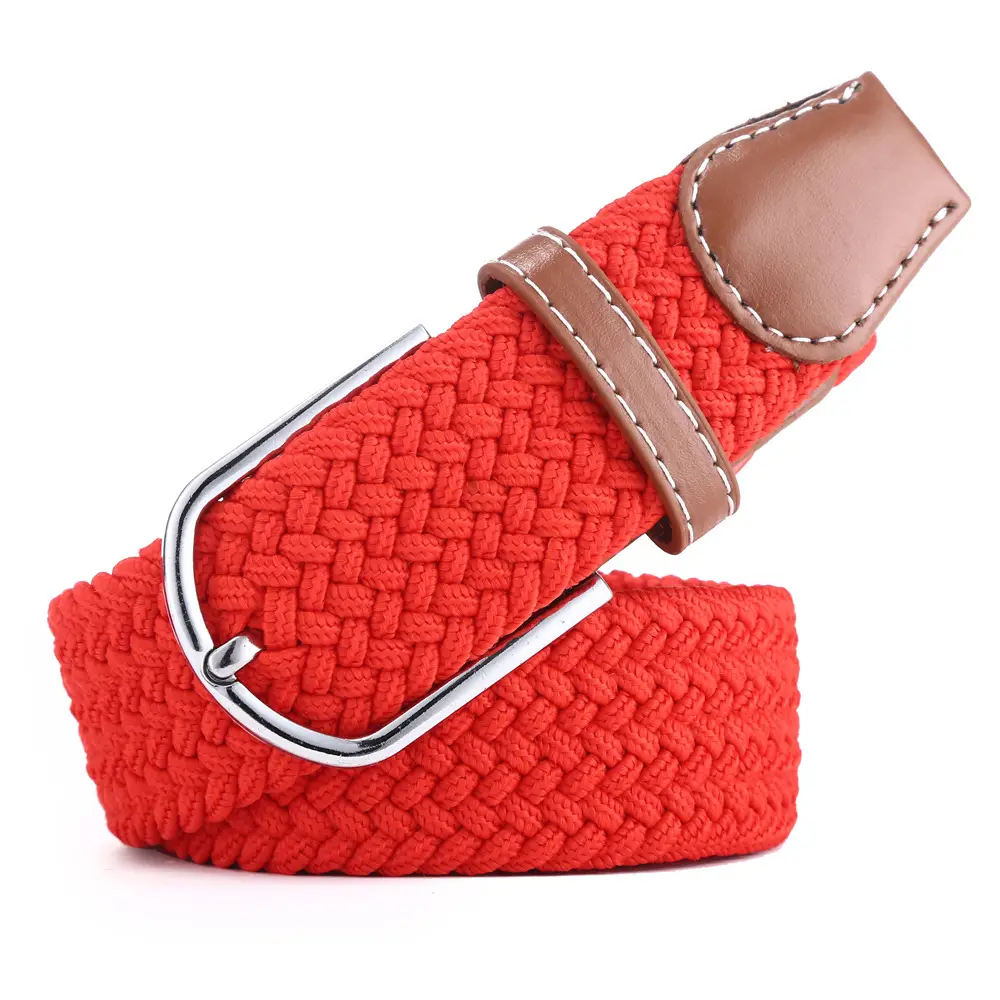 Red Embroidered Belt for Men Women Wholesale