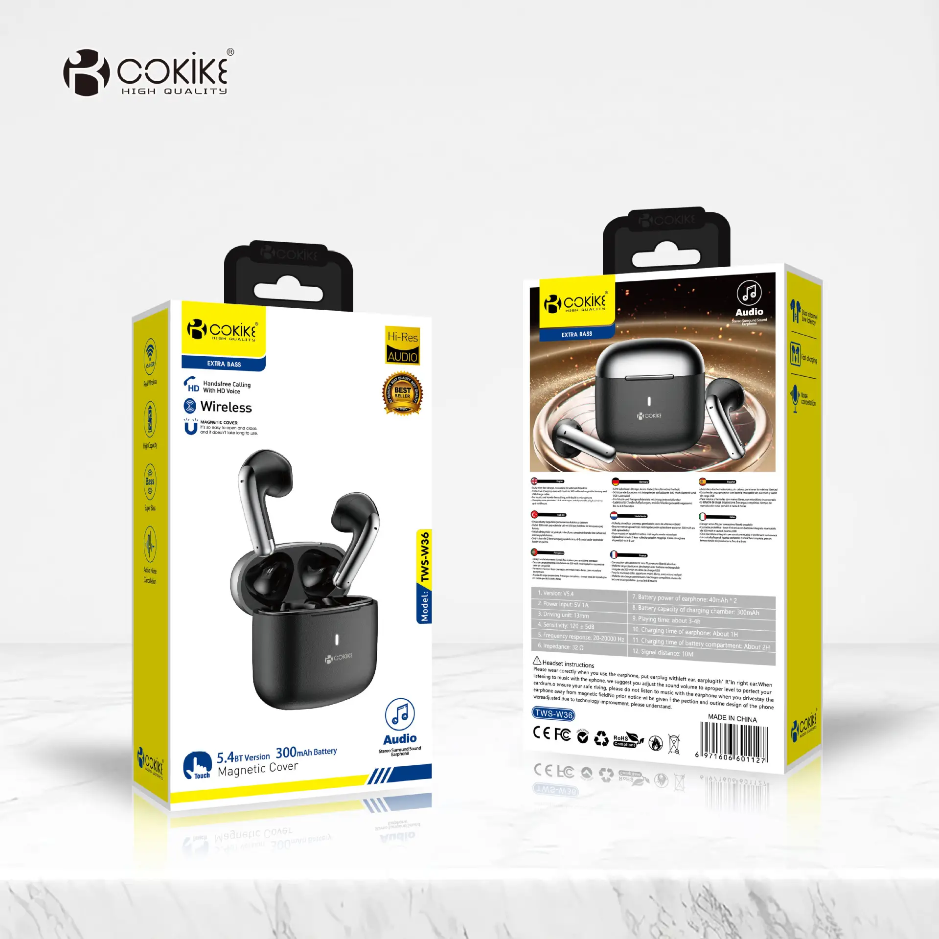 Bluetooth Headset with Heavy Bass & Factory Suitability