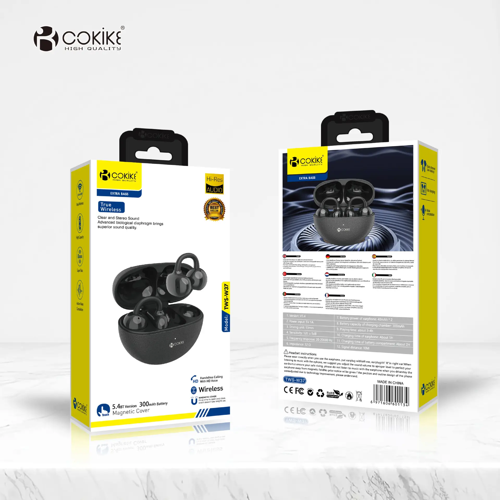 Bluetooth Headset with Heavy Bass & Factory Suitability