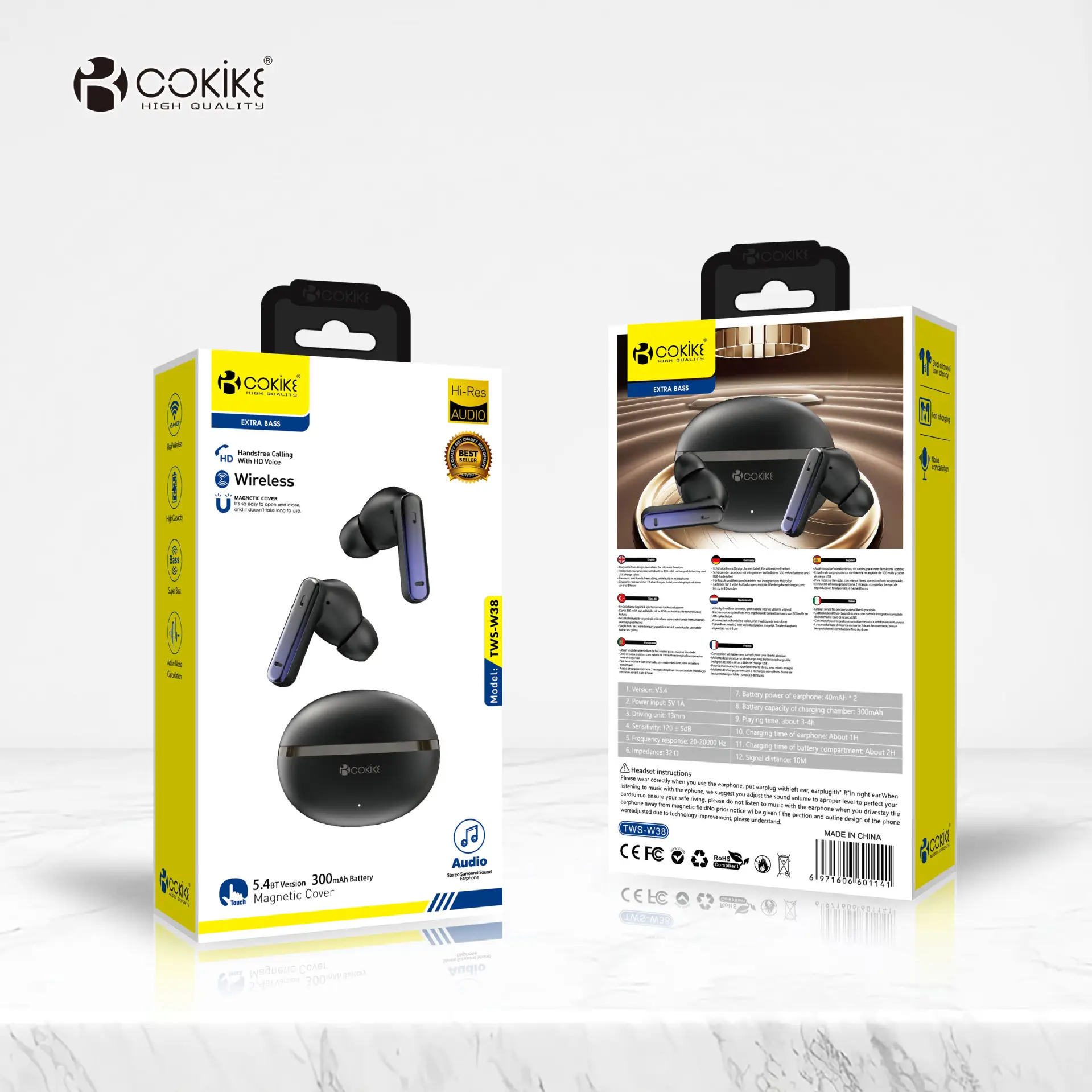 Bluetooth Headset with Heavy Bass & Factory Suitability