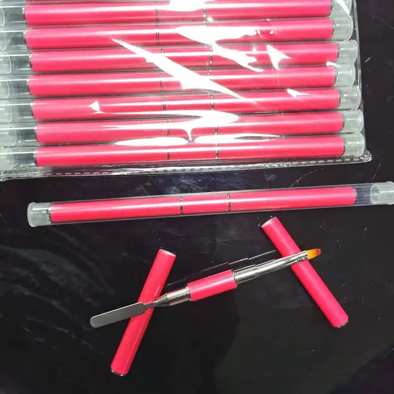 Double-Headed Nail Pen with Oil Knife for Professional Use