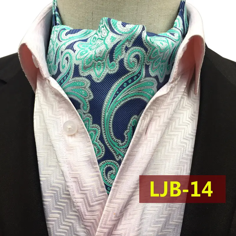 Men's Red Paisley Scarf for British Suit Collar Warm - Image 11