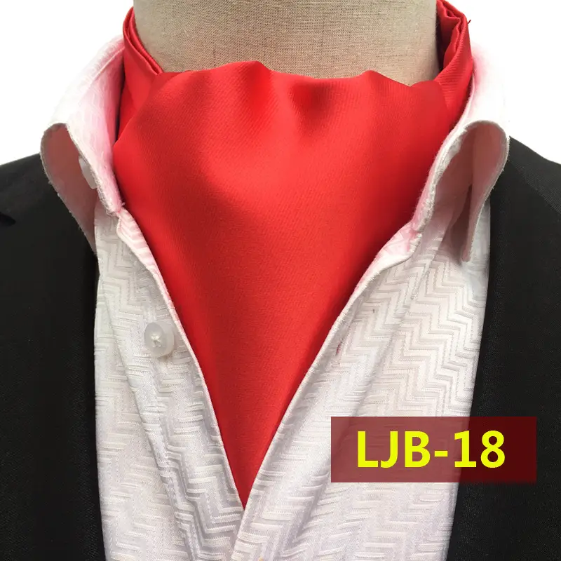 Men's Red Paisley Scarf for British Suit Collar Warm - Image 15