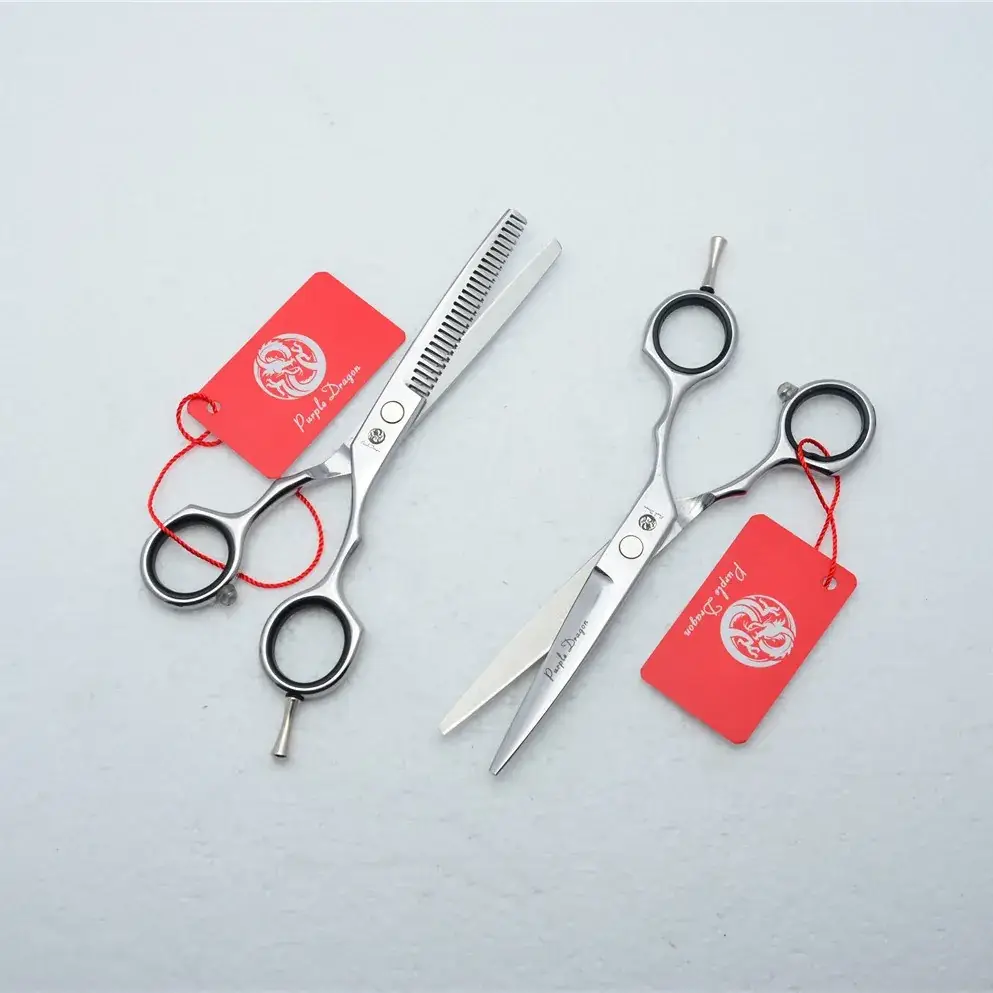 Zilong 5.5" Silver Hairdressing Scissors Set - Image 3