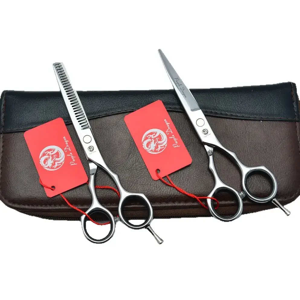 Zilong 5.5" Silver Hairdressing Scissors Set - Image 5