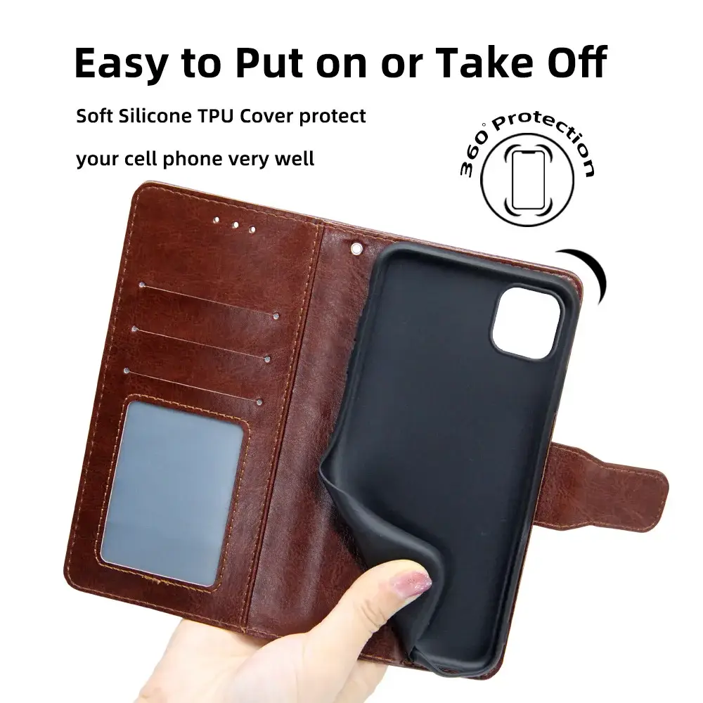 Black Leather iPhone 17 Pro Phone Case with Crystal Pattern — feature 11