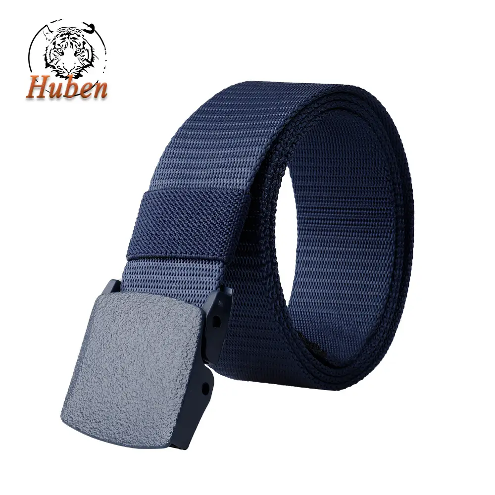 Tactical Belt Navy Blue Quick Dry Canvas Military Training Belt