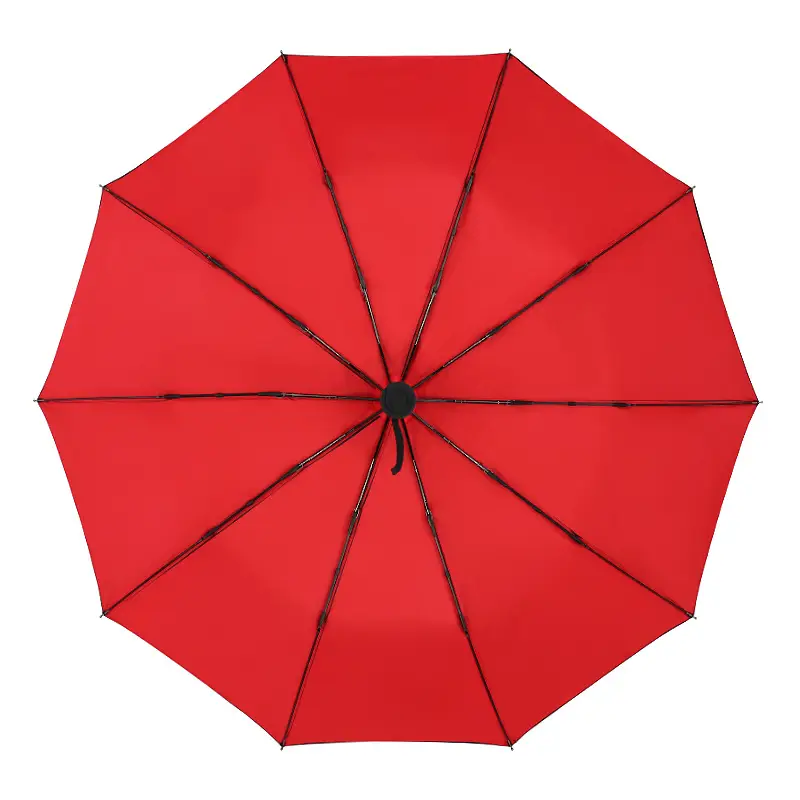 Blue Cloud Print Business Umbrella Automatic Folding