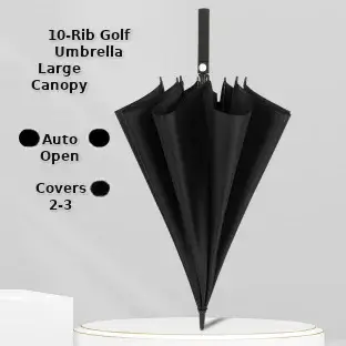 Blue Cloud Print Business Umbrella Automatic Folding — feature 5