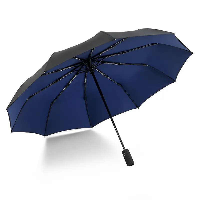 Blue Cloud Print Business Umbrella Automatic Folding