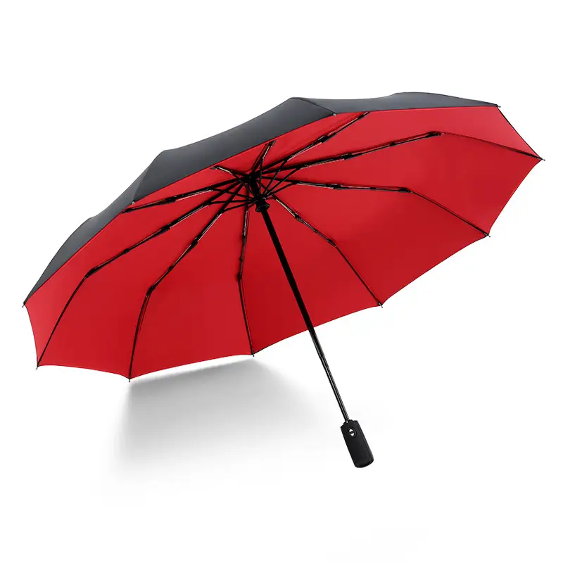 Blue Cloud Print Business Umbrella Automatic Folding