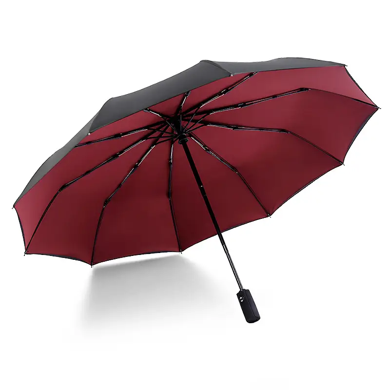 Blue Cloud Print Business Umbrella Automatic Folding