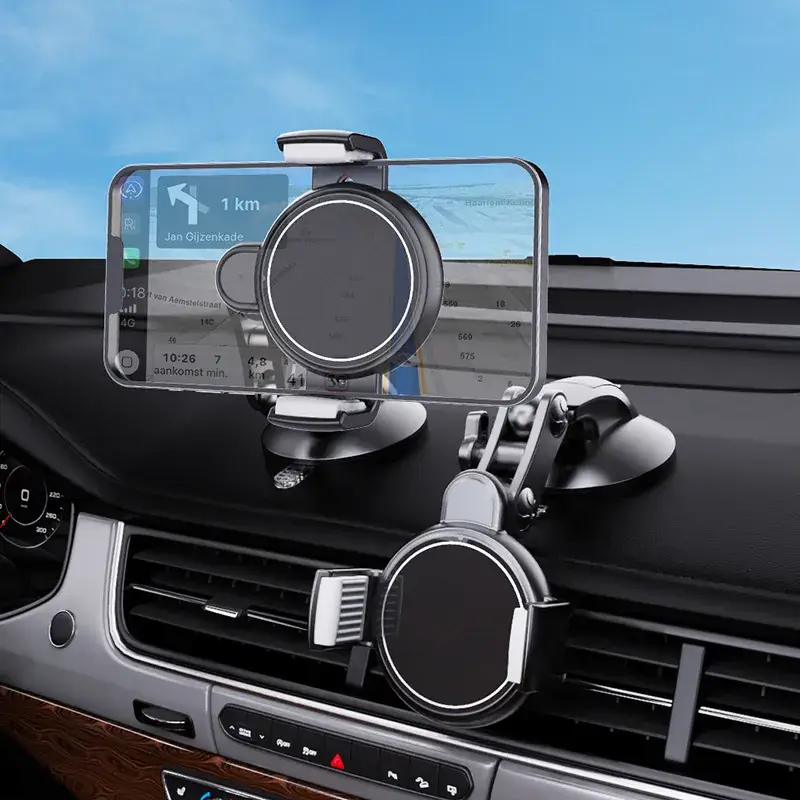 Cross-Car Mount Phone Holder with Suction Cup for Trucks — feature 34