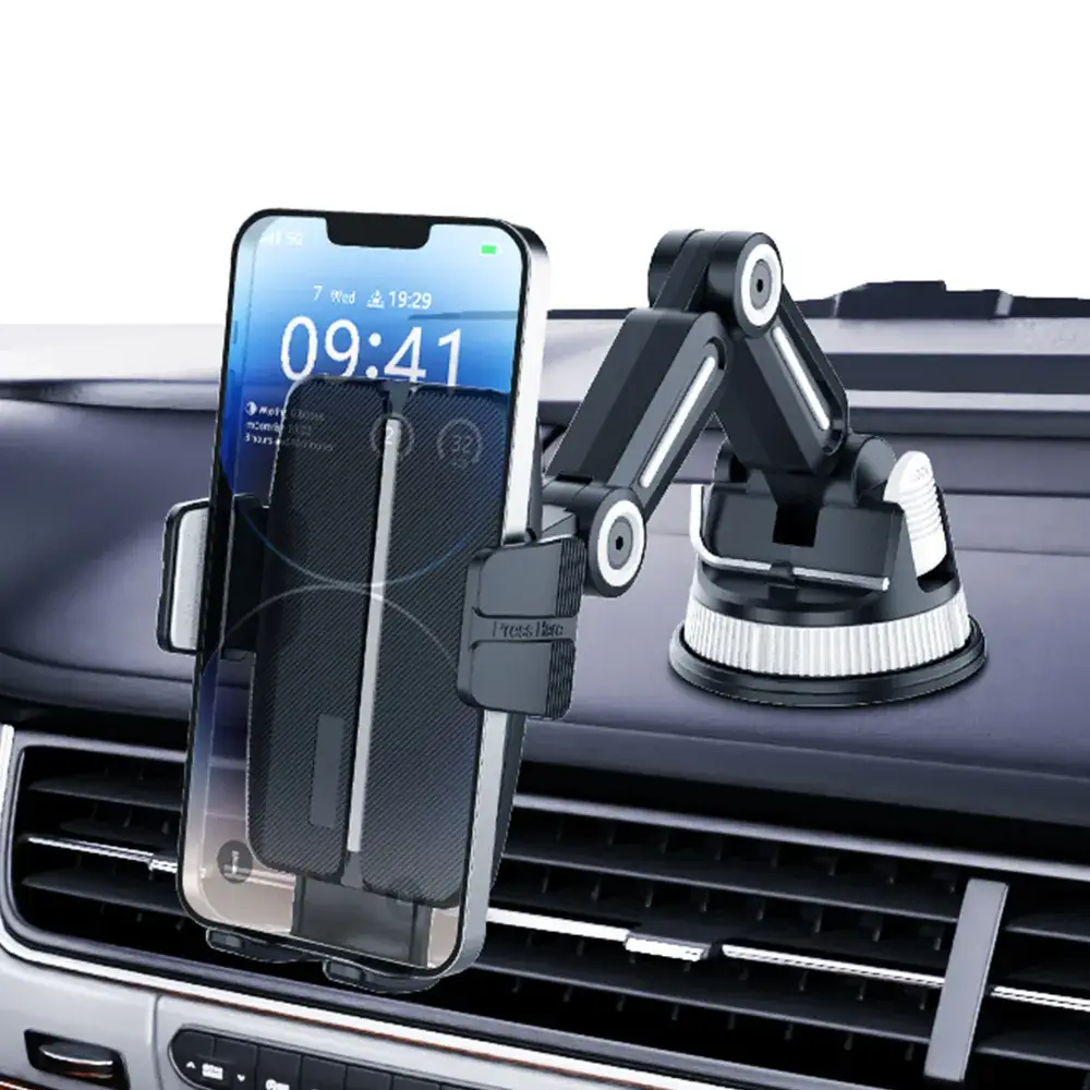 Cross-Car Mount Phone Holder with Suction Cup for Trucks — feature 39