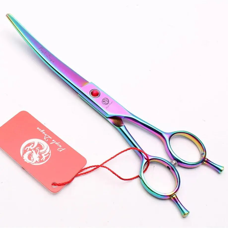 7 Inch Electroplated Hair Scissors Set - Image 2